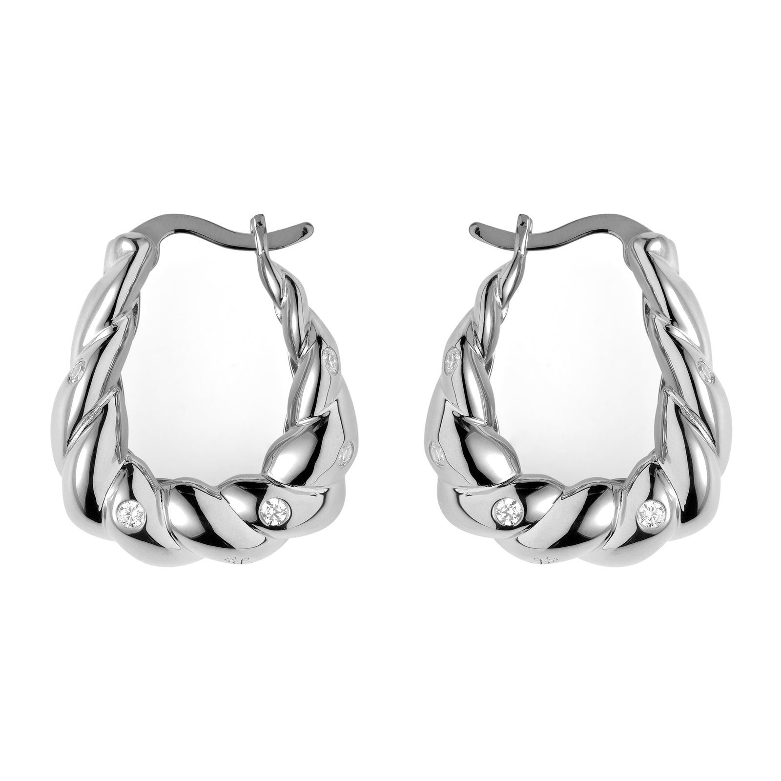 Blue Cave Earrings Silver