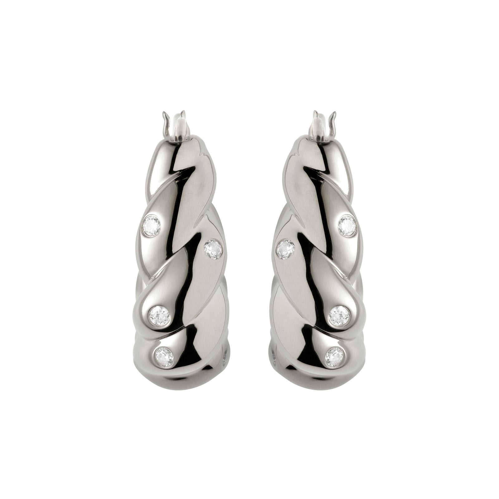 Blue Cave Earrings Silver