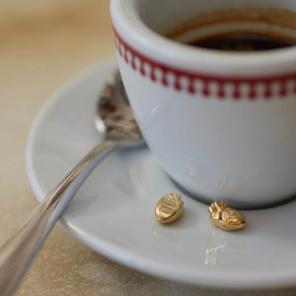 I Carry Your Heart Keepsake Solid Gold