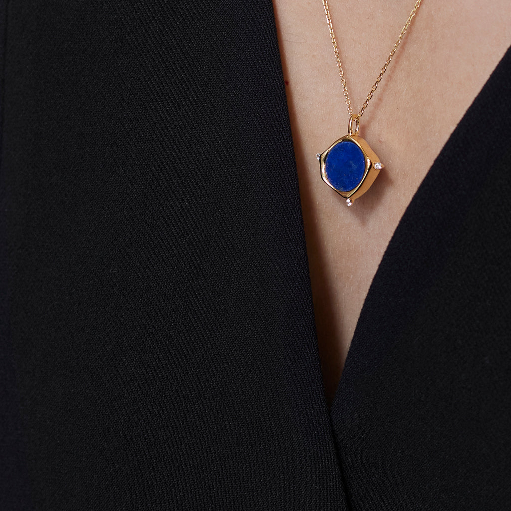 Mythology Medallion Necklace 14K Gold Plate