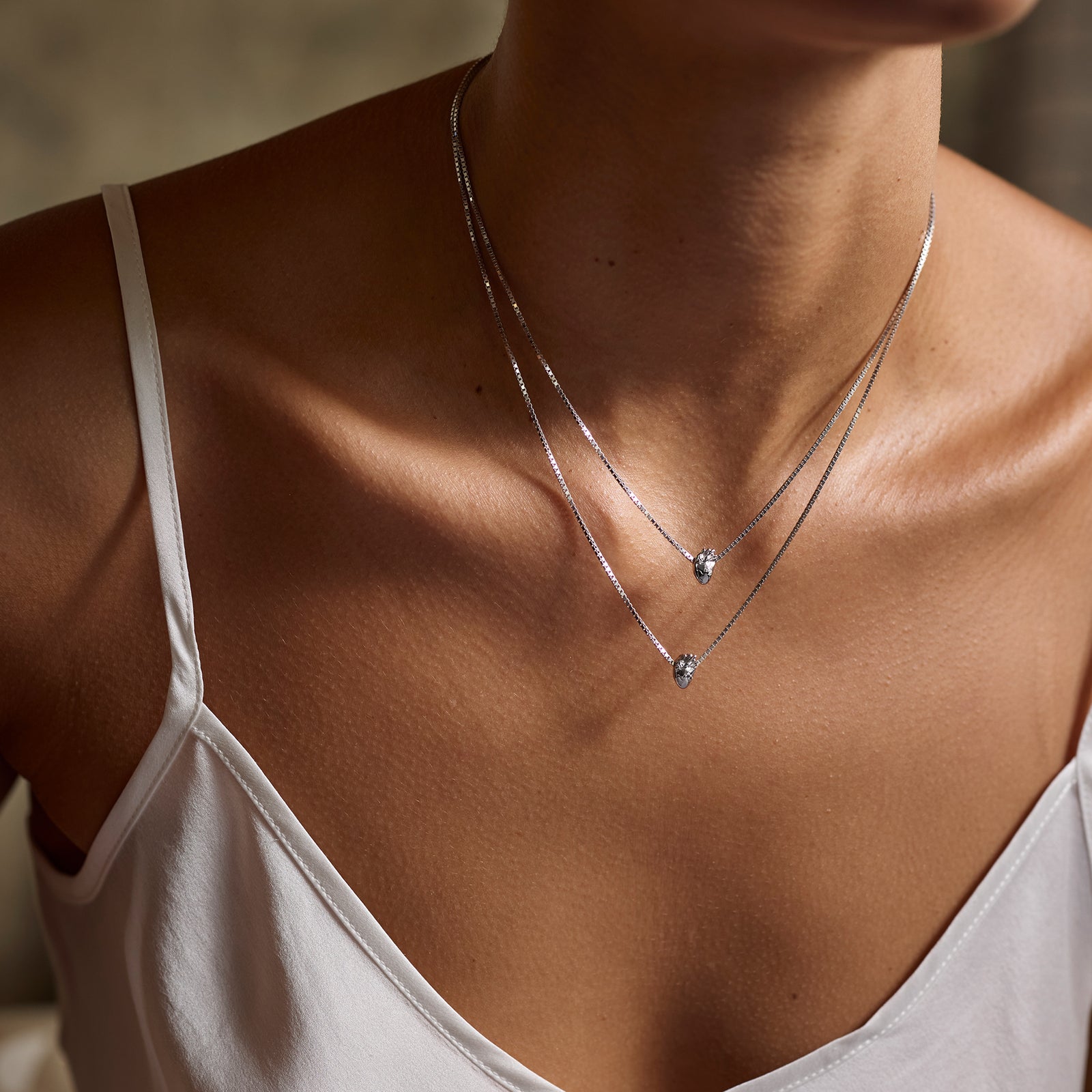 I Carry Your Heart Necklace Silver Set