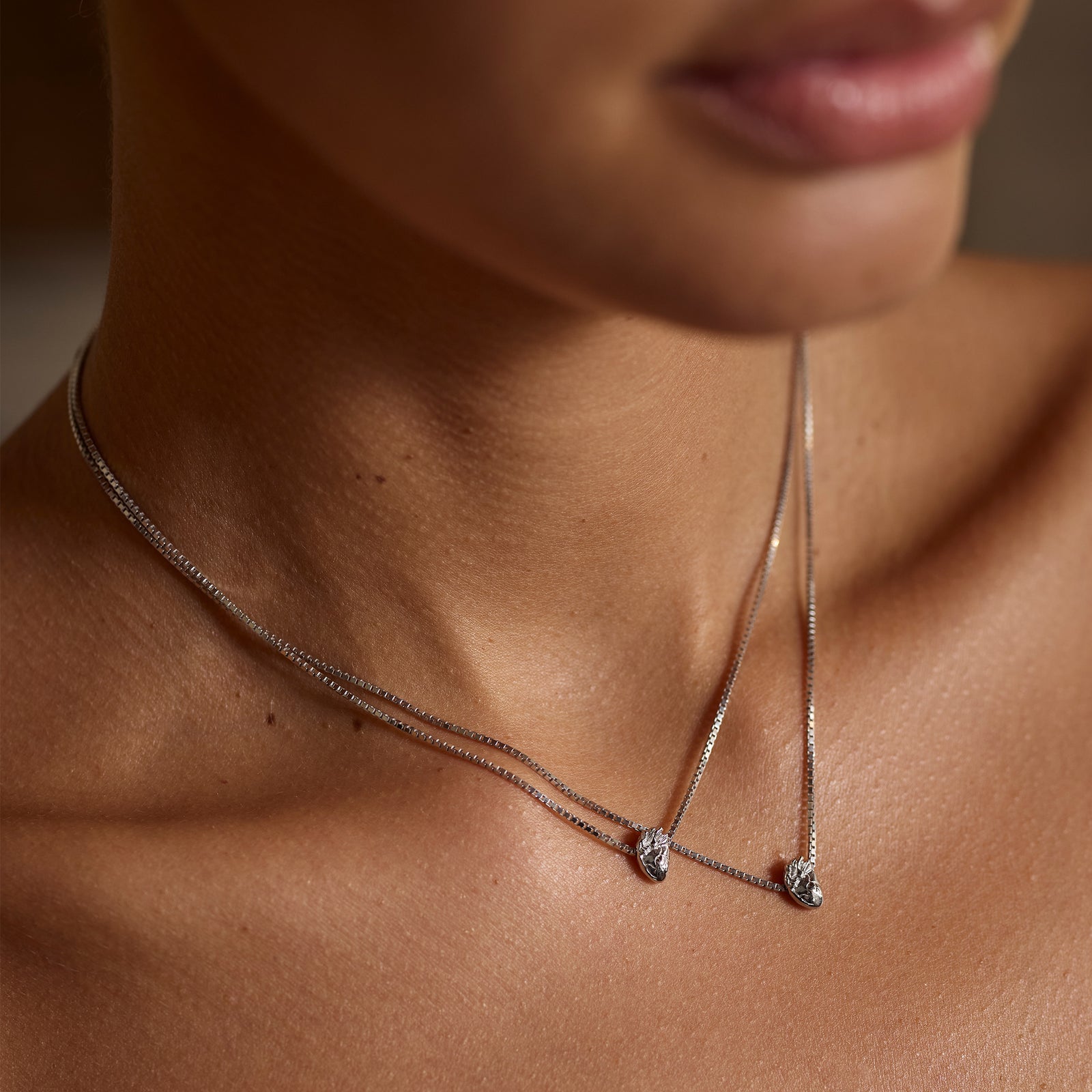 I Carry Your Heart Necklace Silver Set