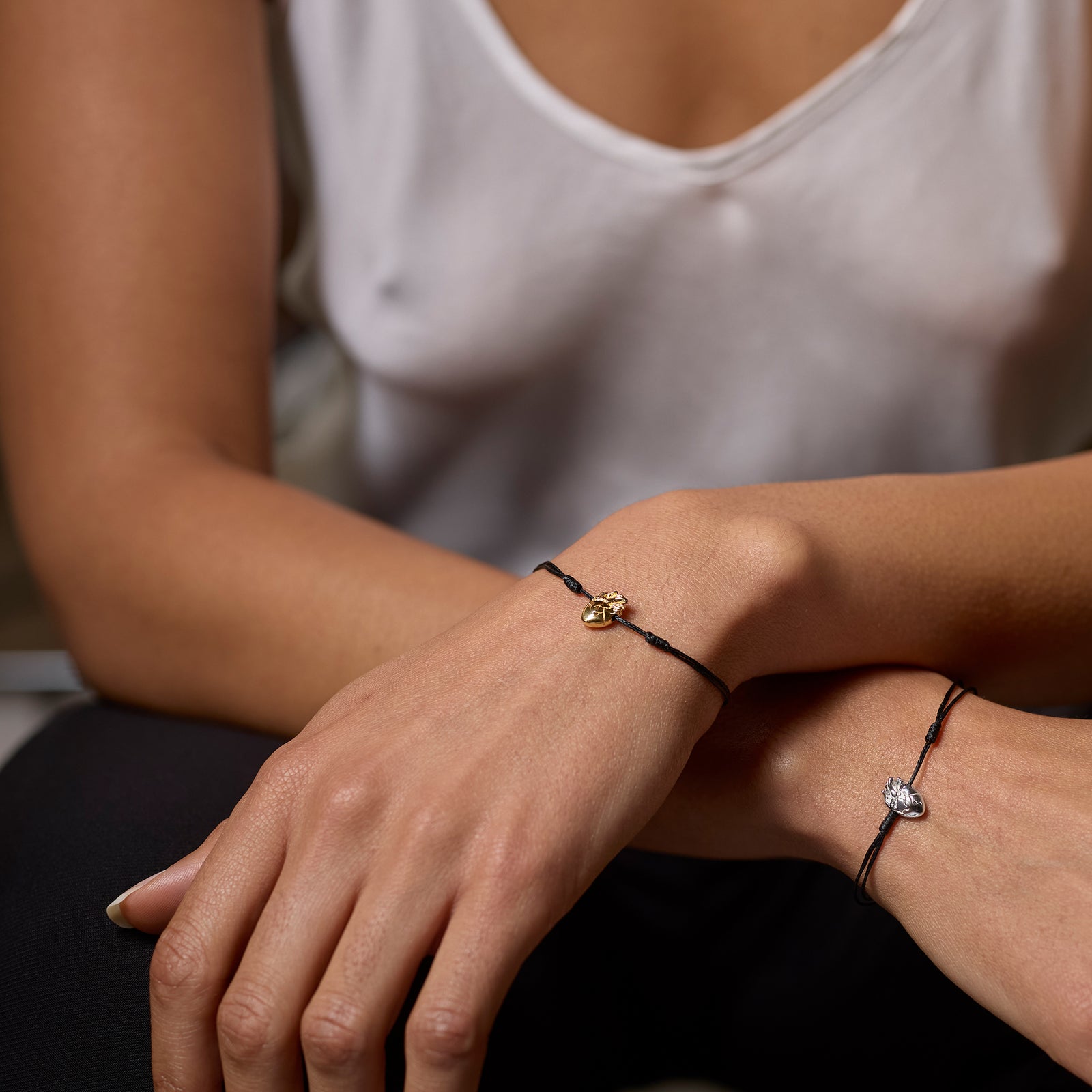 I Carry Your Heart Connector 14K Gold Plate