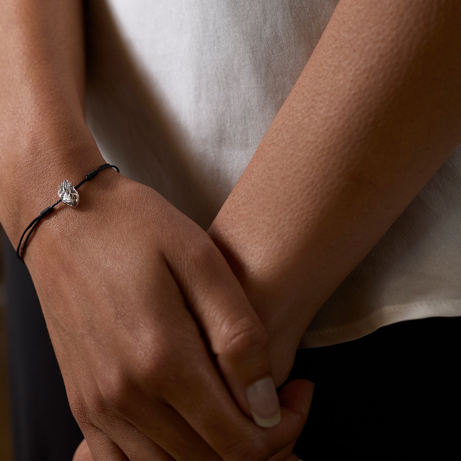 I Carry Your Heart Connector Silver