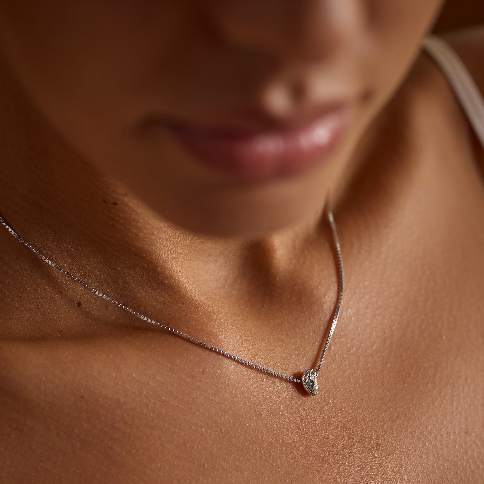 I Carry Your Heart Necklace Silver Set