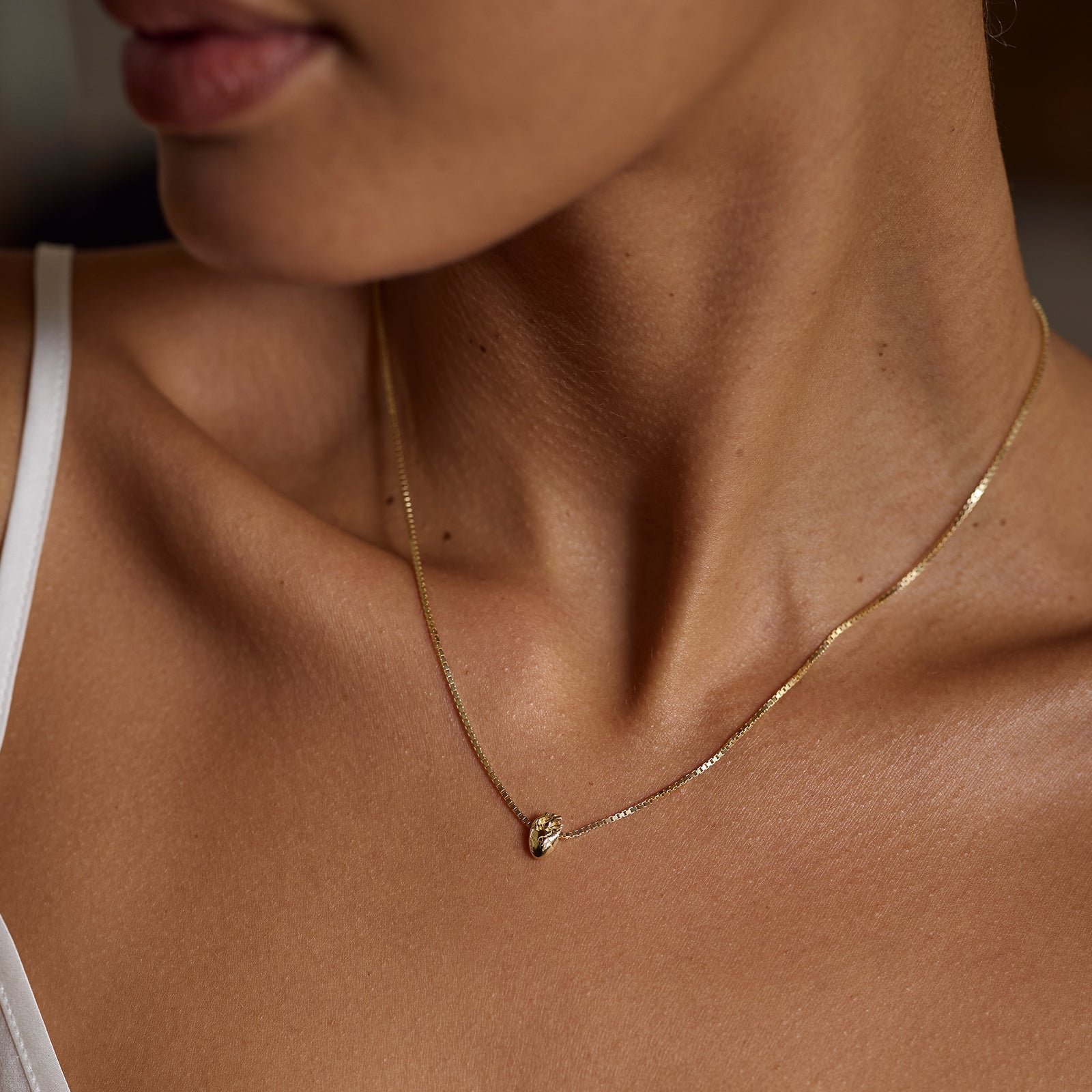 I Carry Your Heart Bracelet & Necklace 14K Gold Plate Set