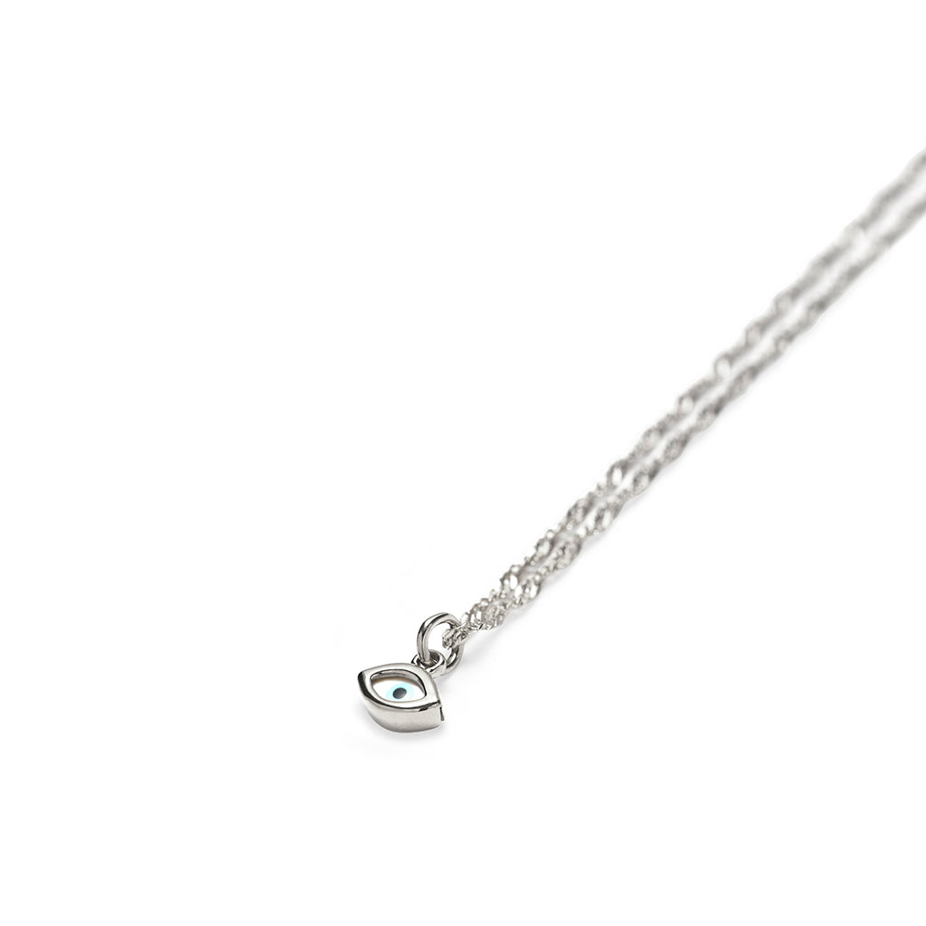 Mati Evil Eye Necklace Silver