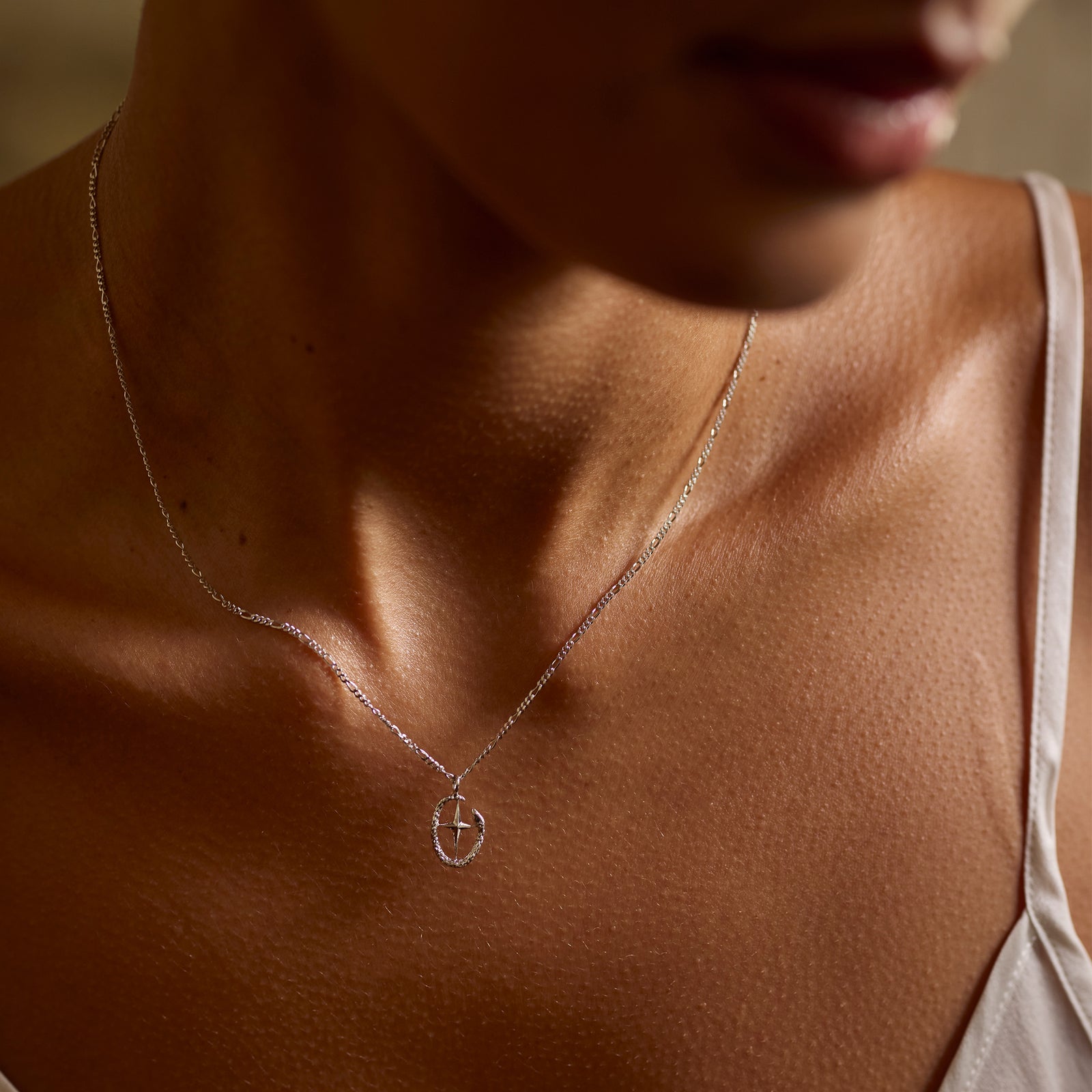 Shield Of Athena Necklace Silver