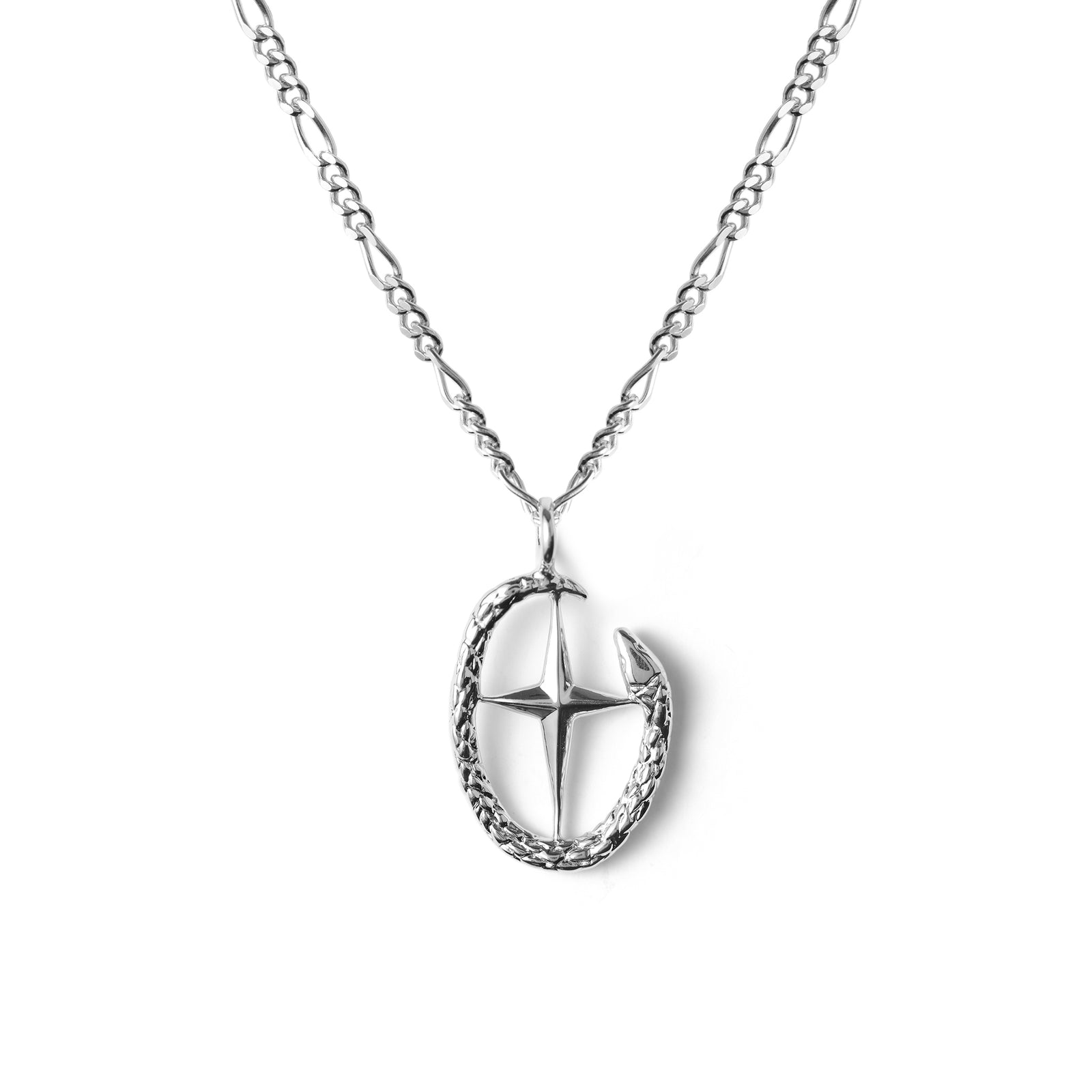 Shield Of Athena Necklace Silver