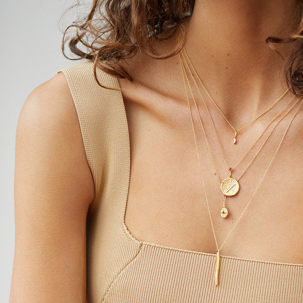 Aries Zodiac Necklace | Gold