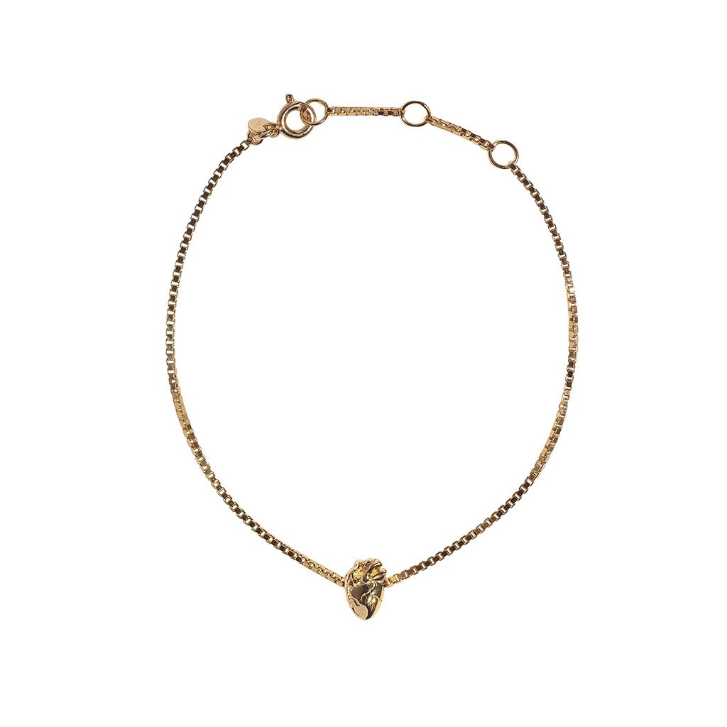 I Carry Your Heart Bracelet & Necklace 14K Gold Plate Set