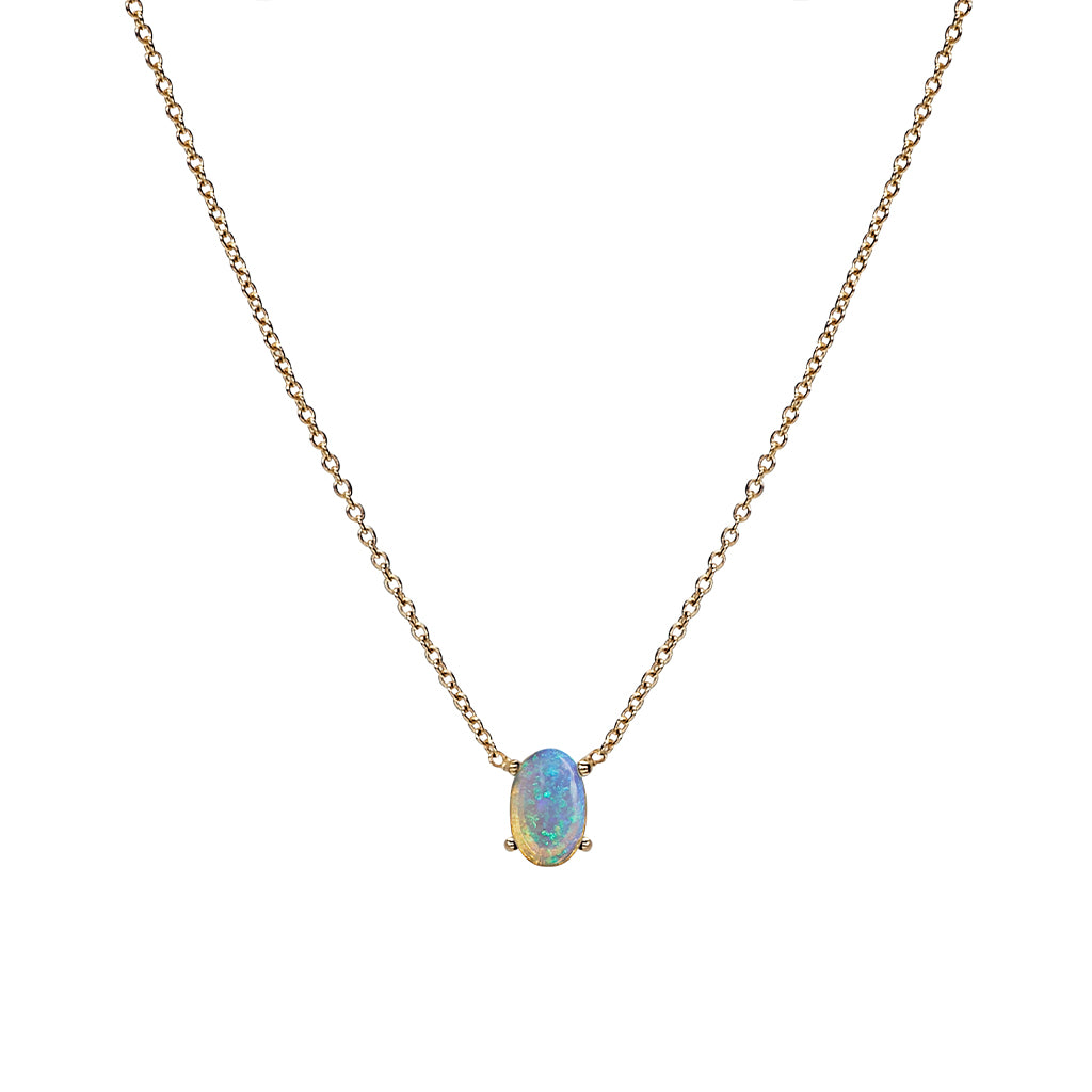 Kaleidoscope Necklace 14K Gold Plate & Opal PRE ORDER