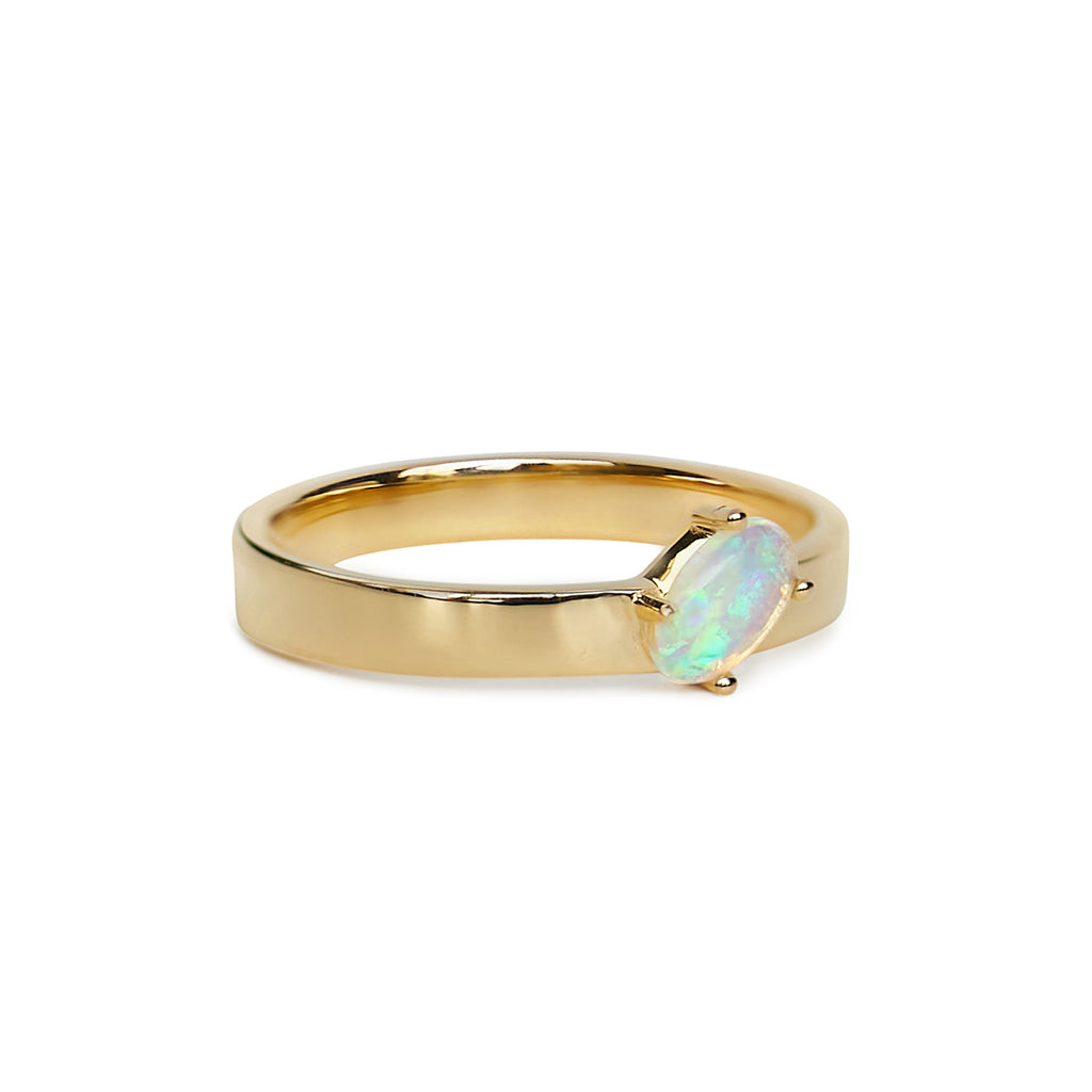 Kaleidoscope Ring Gold Vermeil & Opal