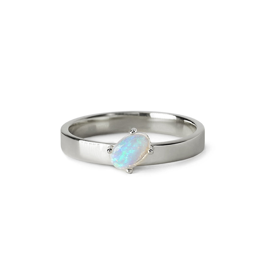 Kaleidoscope Ring Silver & Opal