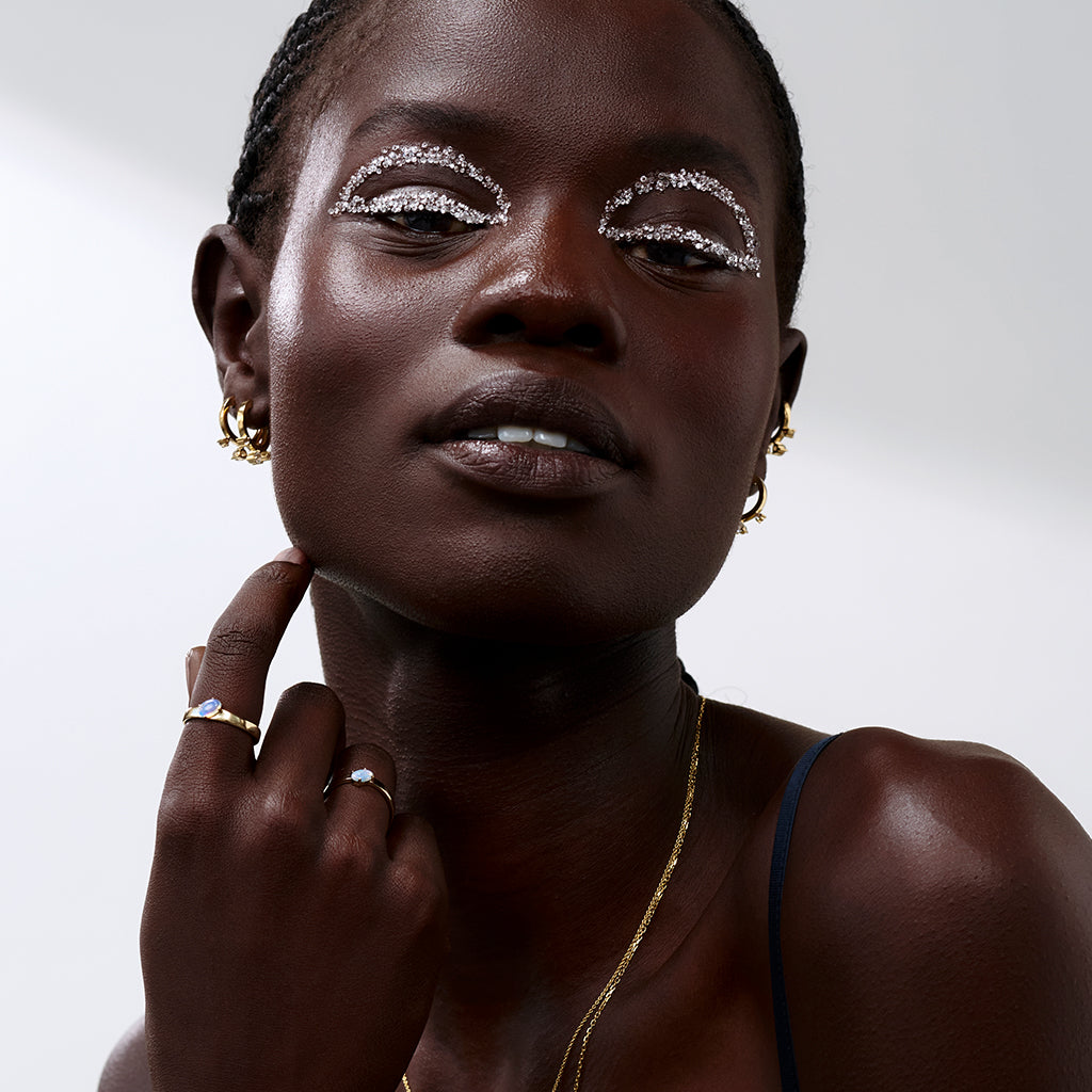 Kaleidoscope Ring Gold Vermeil & Opal