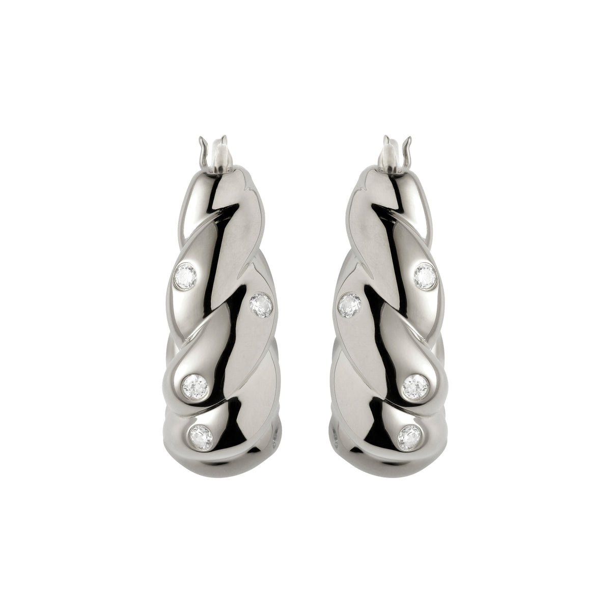 Blue Cave Earrings Silver