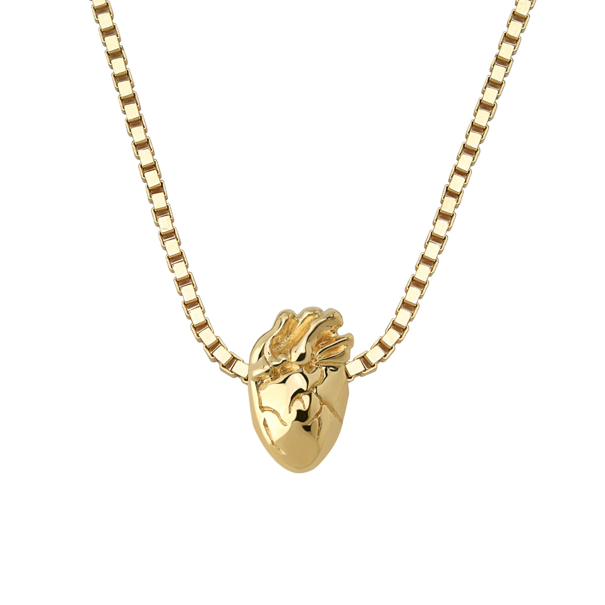 I Carry Your Heart Necklace Silver &amp; 14K Gold Plate Set