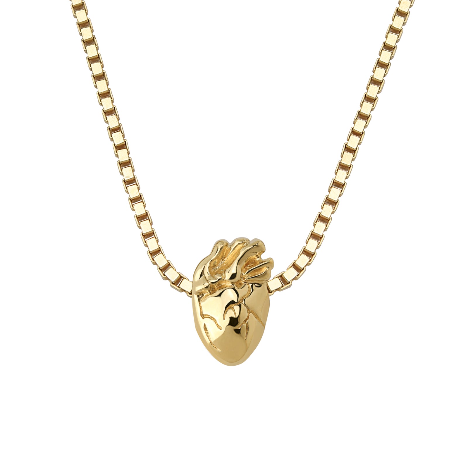 I Carry Your Heart Necklace Silver & 14K Gold Plate Set