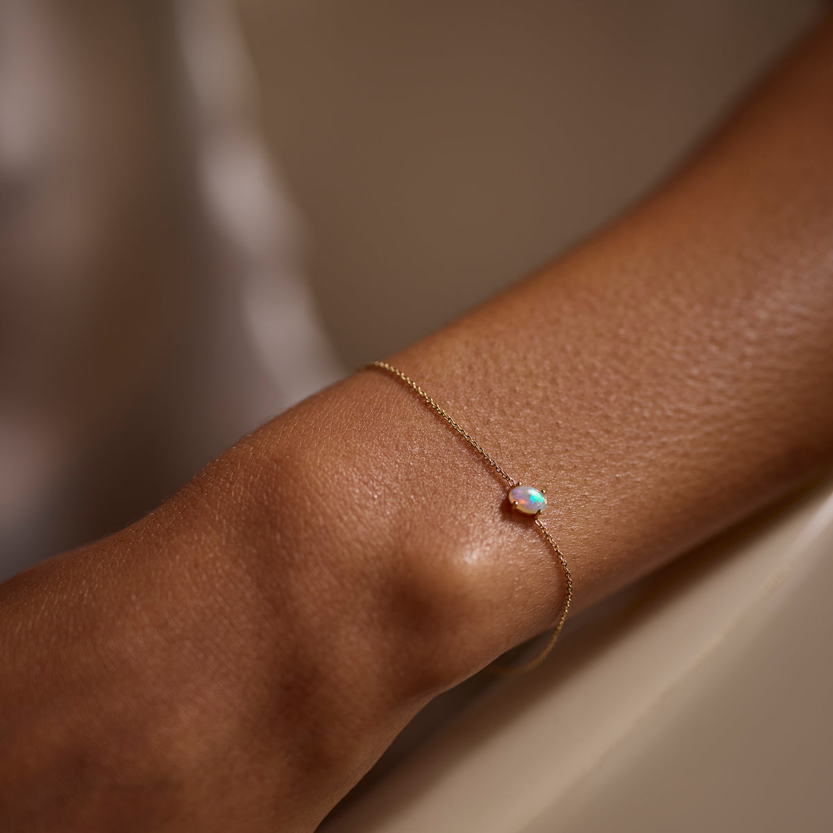 Kaleidoscope Bracelet 14K Gold Plate &amp; Opal