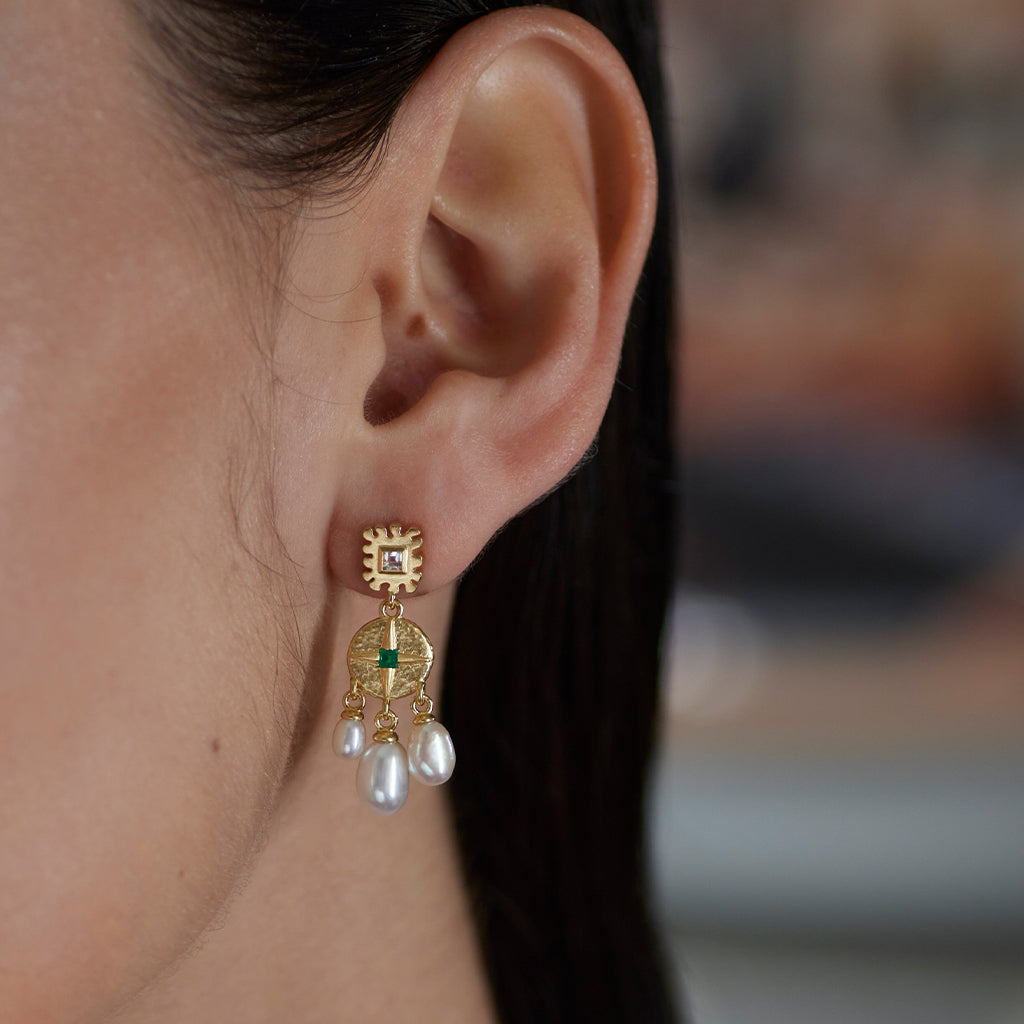 Sun of Sicily Earrings Silver