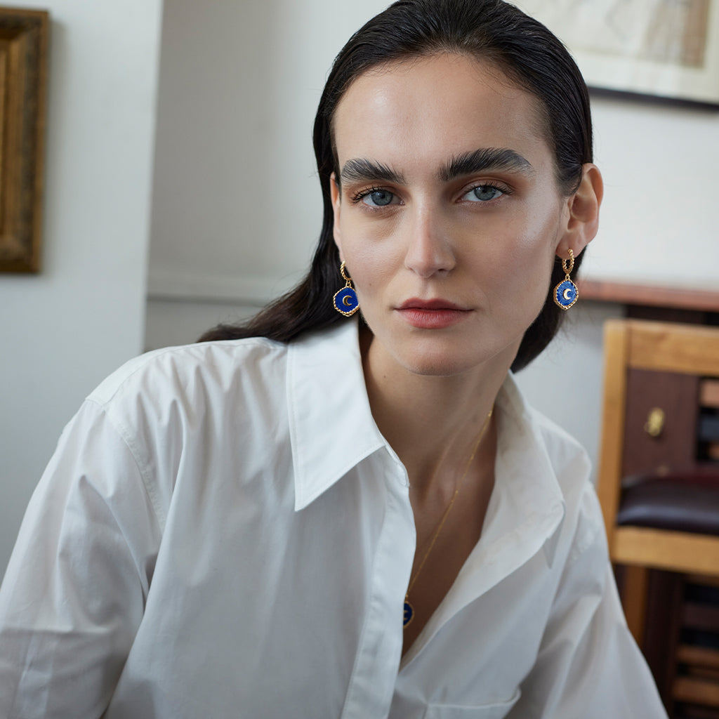 Piccolomini Earrings 14K Gold Plate