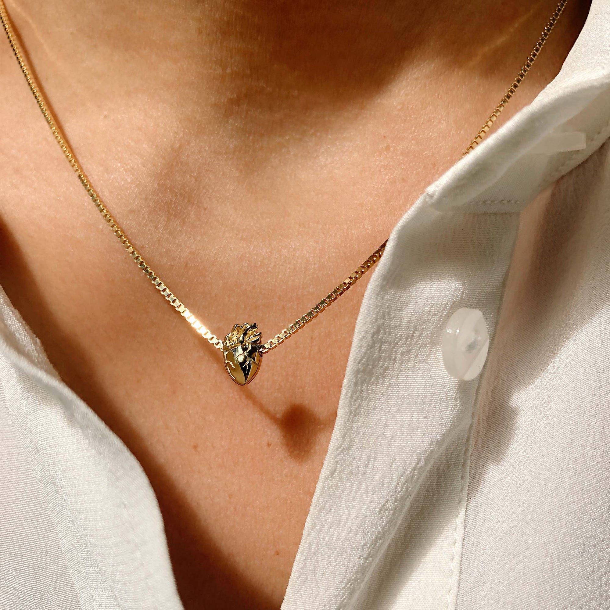 I Carry Your Heart Necklace 14K Gold Plate