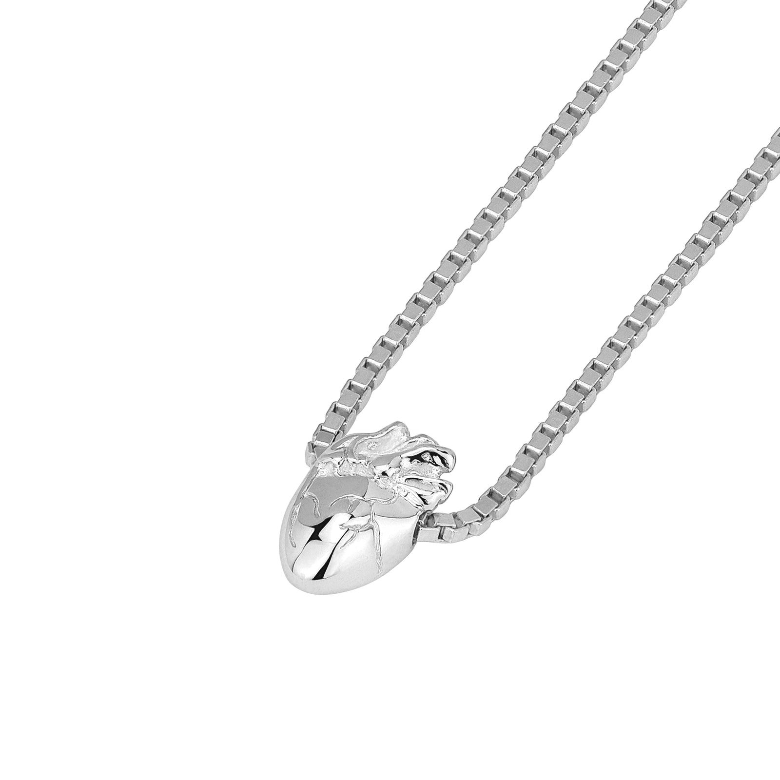 I Carry Your Heart Necklace Silver