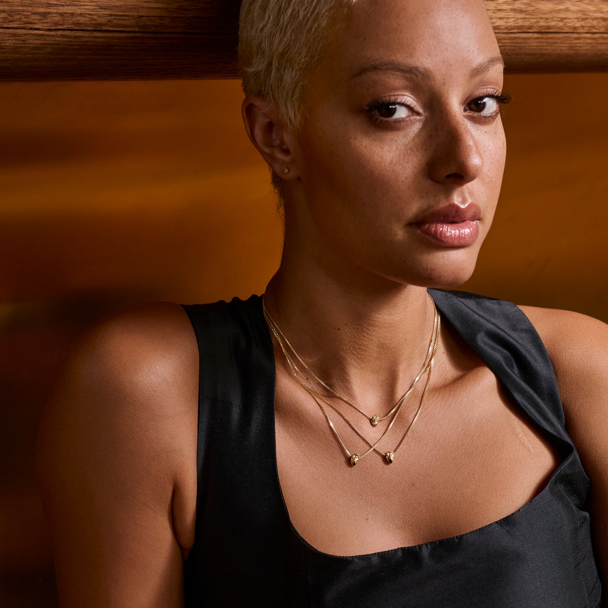 I Carry Your Heart Necklace 14K Gold Plate Set