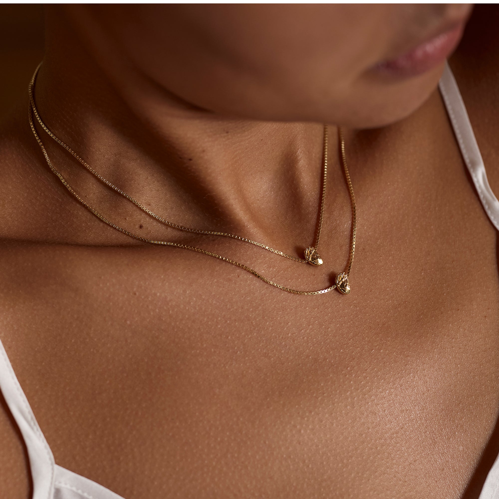 I Carry Your Heart Necklace 14K Gold Plate Set