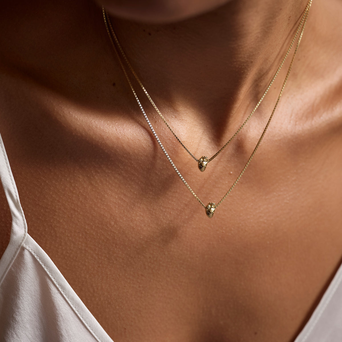 I Carry Your Heart Necklace 14K Gold Plate Set