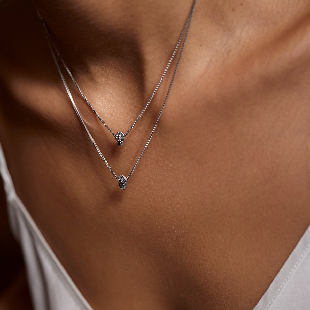 I Carry Your Heart Necklace Silver Set