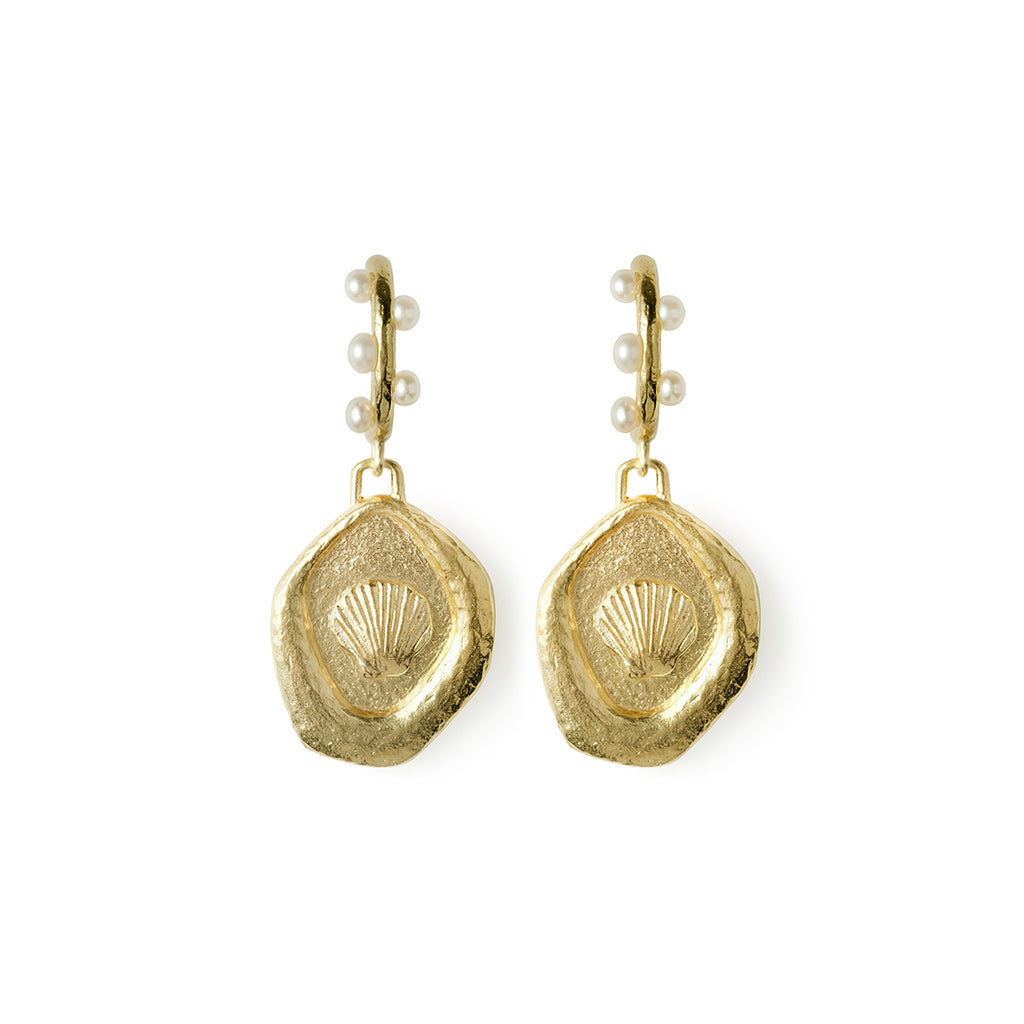 Isola Bella Earrings 14K Gold Plate