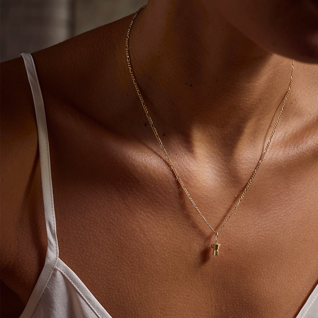 Figaro Chain 14K Gold Plate