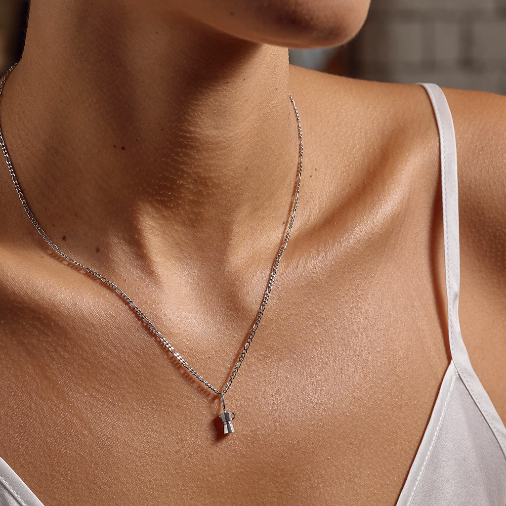 La Caffettiera Necklace Silver