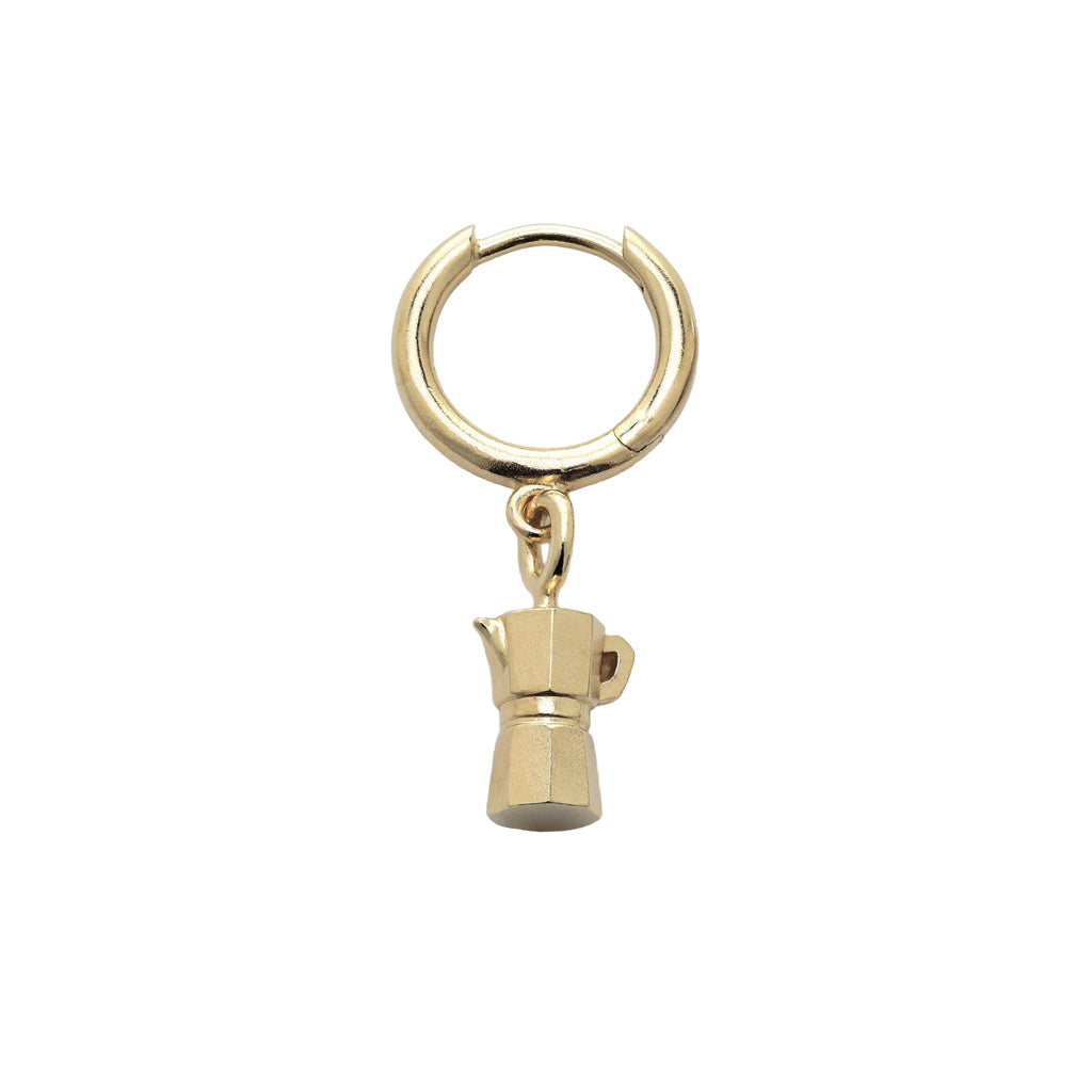 La Caffettiera Earring 14K Gold Plate