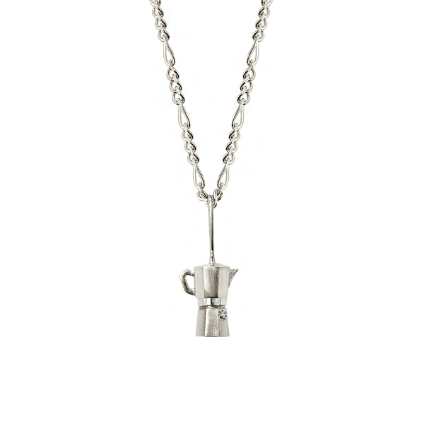 La Caffettiera Necklace Silver