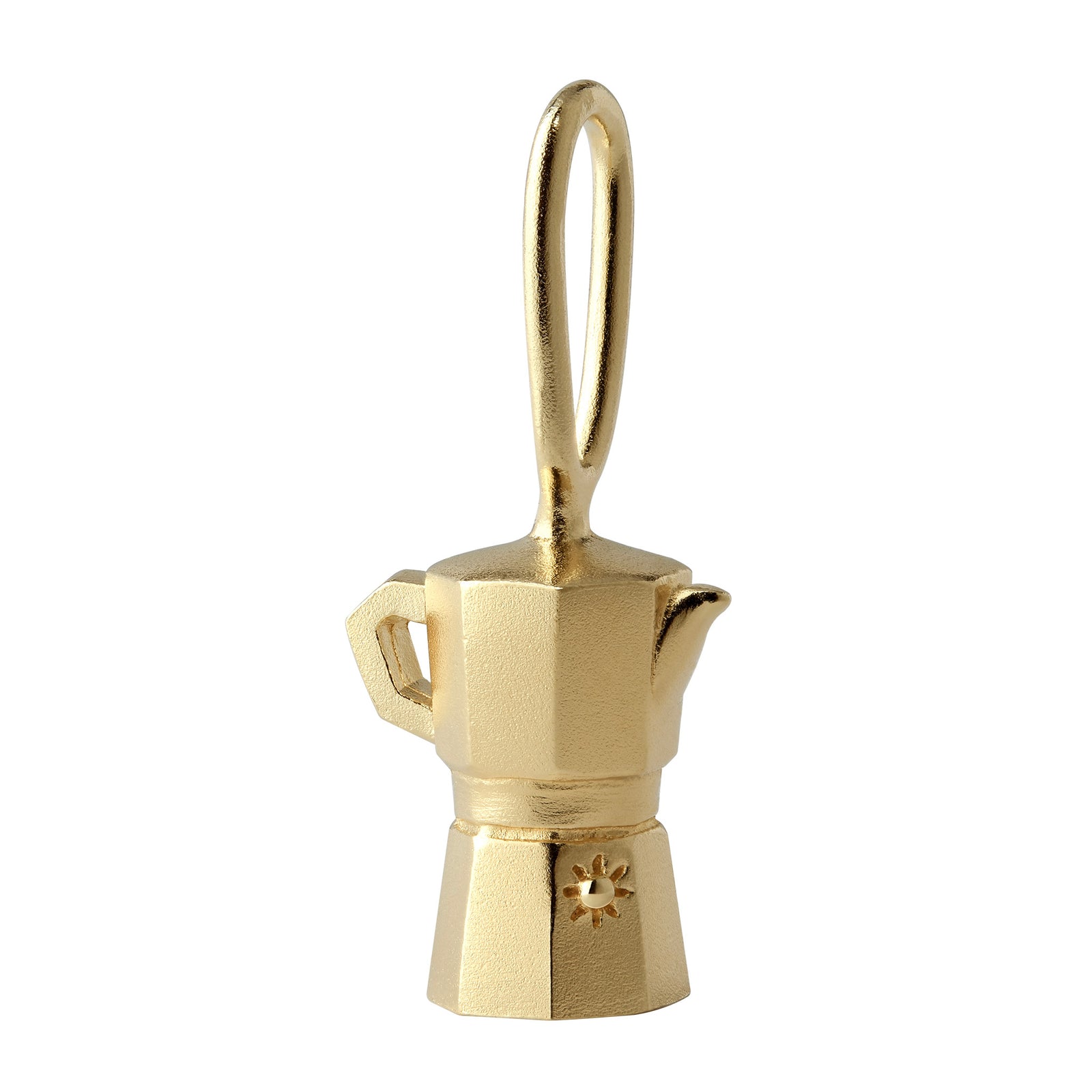 La Caffettiera Charm 14K Gold Plate