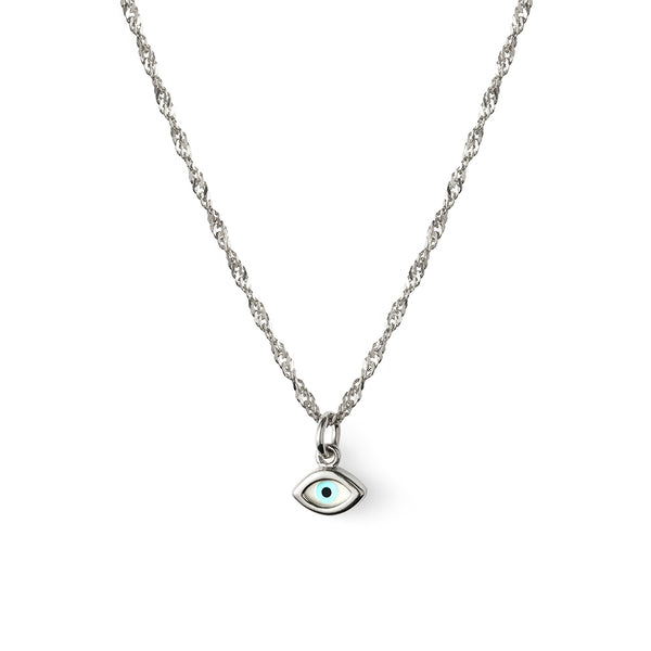Mati Evil Eye Necklace Silver