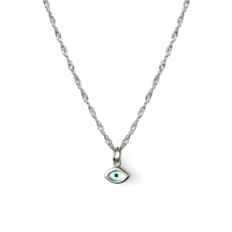 Mati Evil Eye Necklace Silver