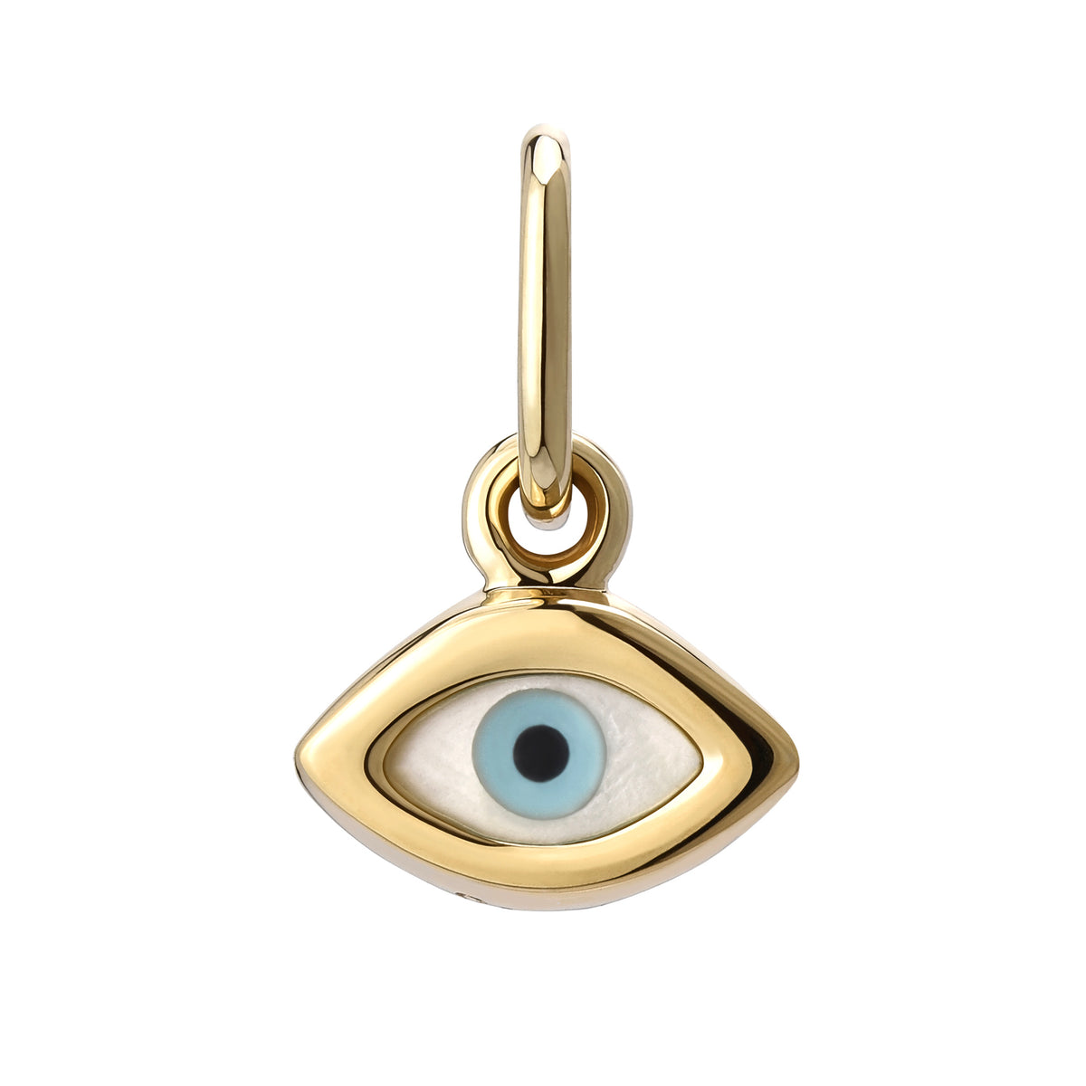 Mati Evil Eye Charm Solid Gold