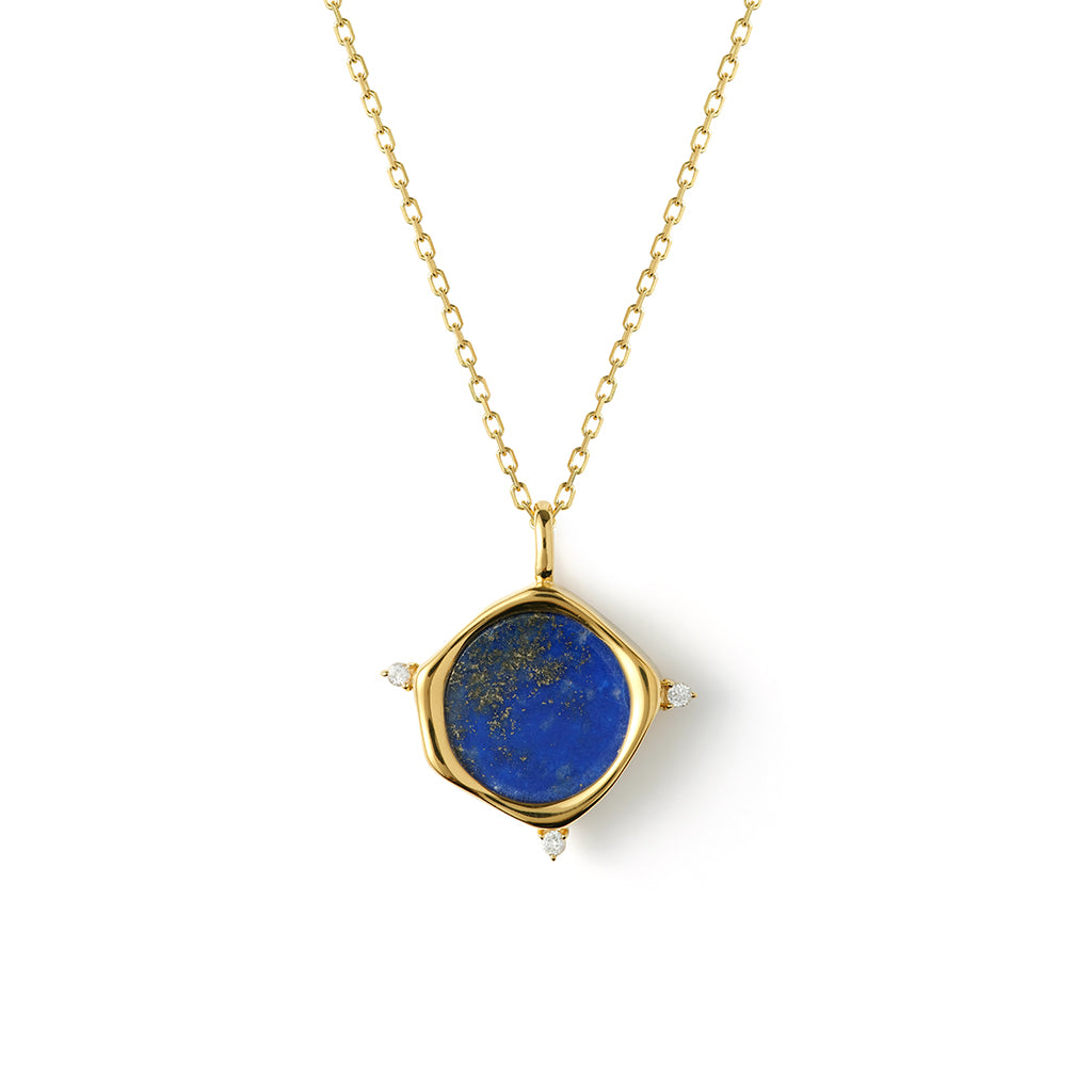 Mythology Medallion Necklace 14K Gold Plate