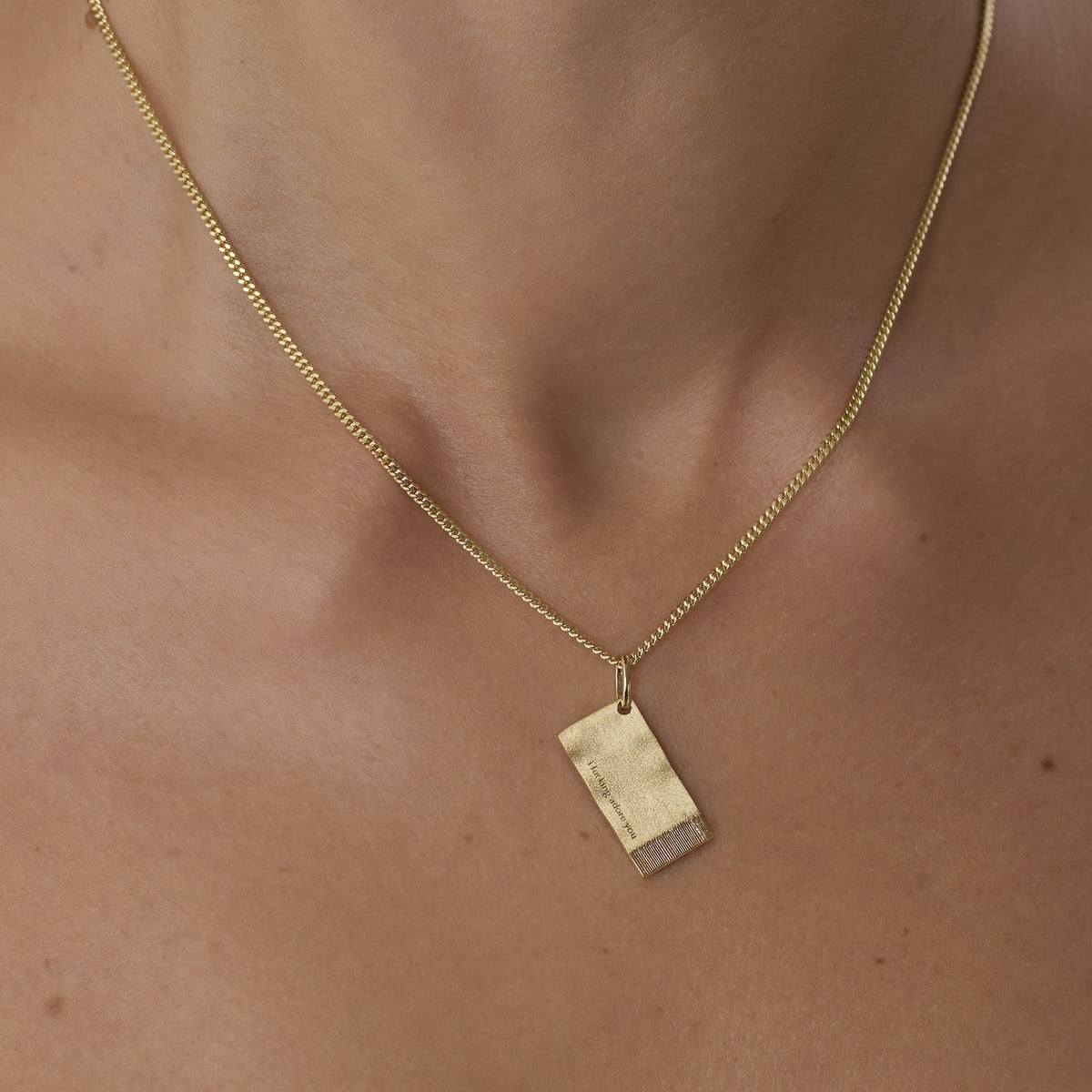 I FUCKING ADORE YOU | The Spark Napkin Pendant 14K Gold Vermeil PRE ORDER