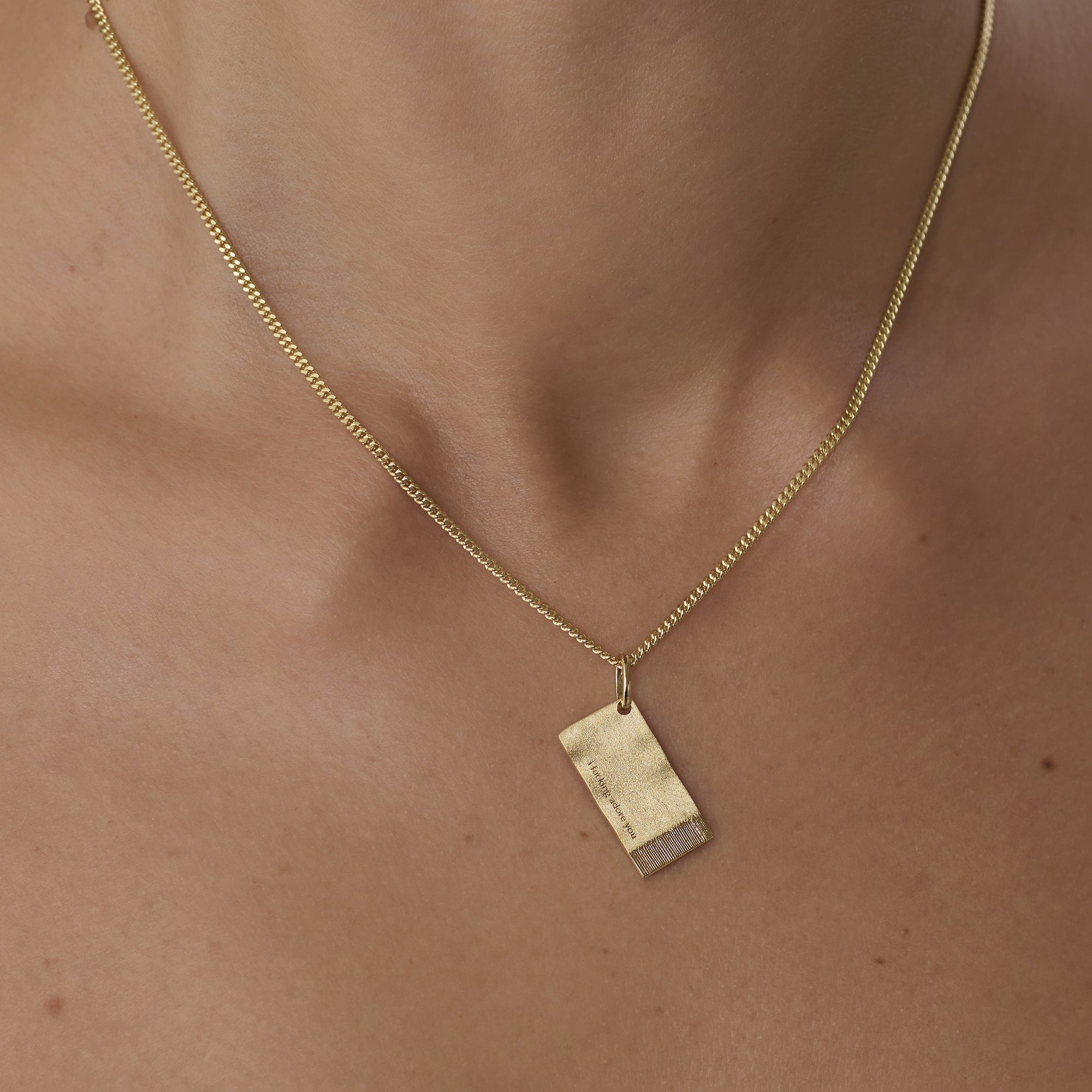 I FUCKING ADORE YOU | The Spark Napkin Necklace 14K Gold Vermeil PRE ORDER