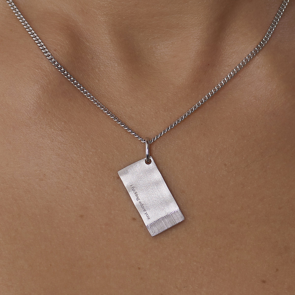 I FUCKING ADORE YOU | The Spark Napkin Pendant Silver PRE ORDER