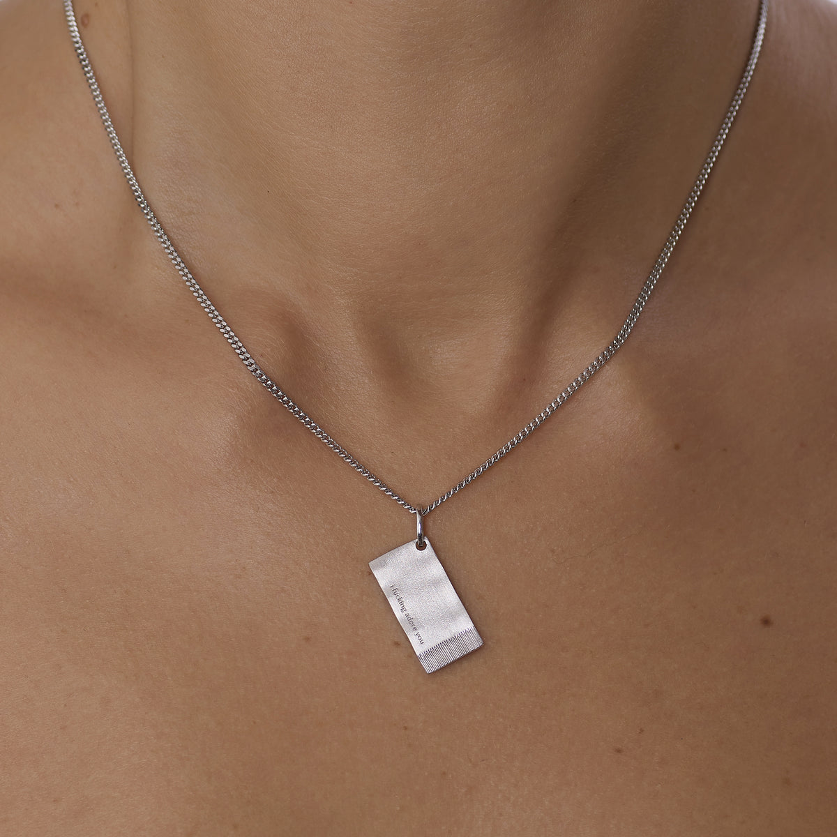 I FUCKING ADORE YOU | The Spark Napkin Pendant Silver PRE ORDER