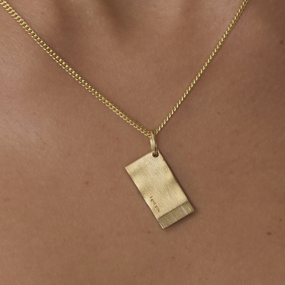 I GOT YOU | The Anchor Napkin Pendant 14K Gold Vermeil
