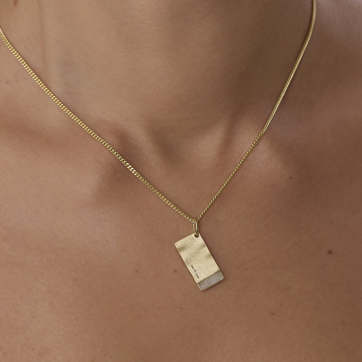 ME &amp; YOU | The Constant Napkin Necklace 14K Gold Vermeil