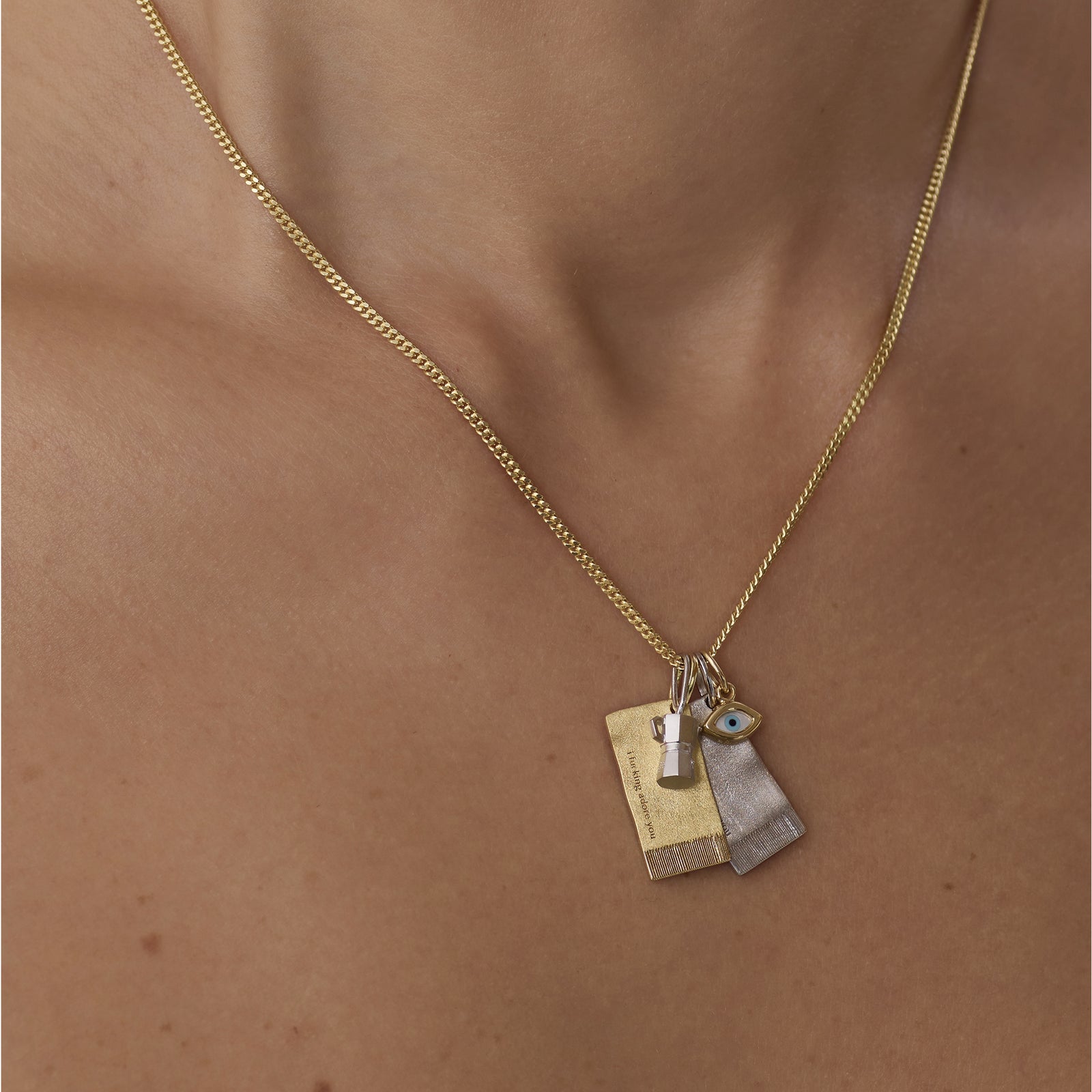 ME & YOU | The Constant Napkin Necklace 14K Gold Vermeil