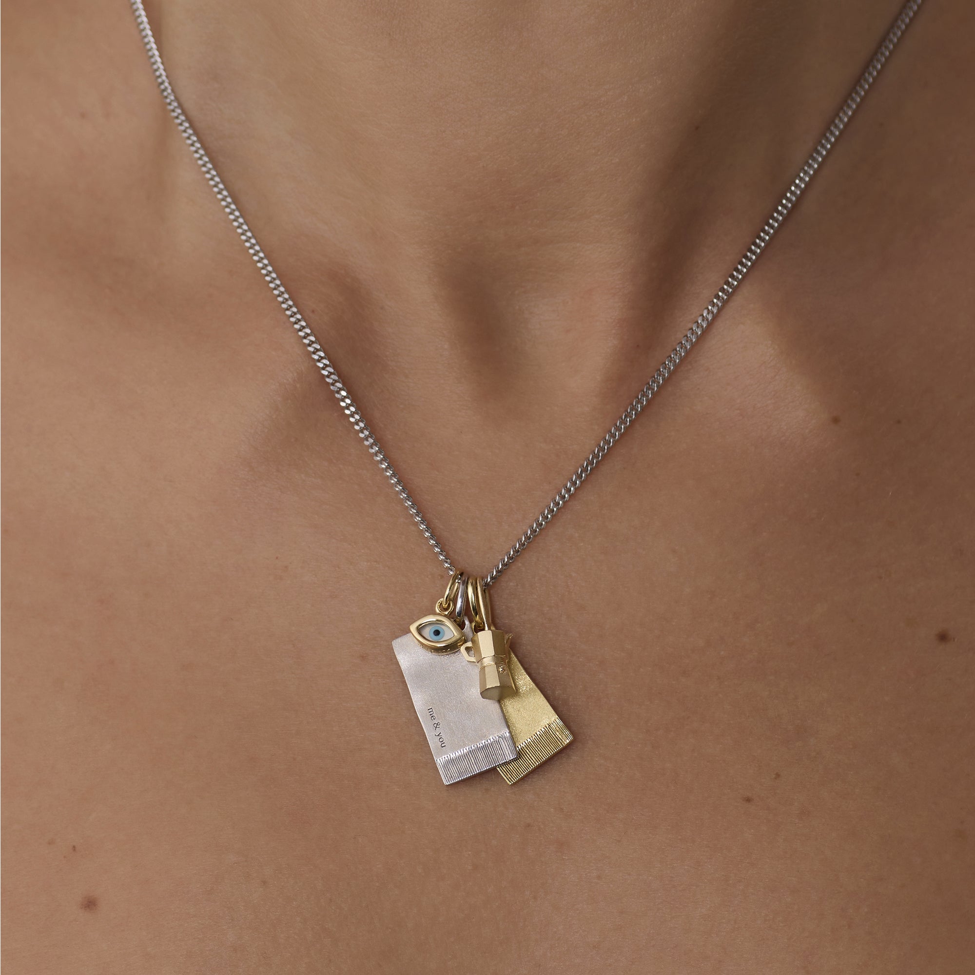 ME & YOU | The Constant Napkin Necklace 14K Gold Vermeil