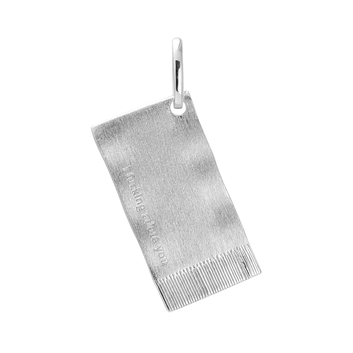 I FUCKING ADORE YOU | The Spark Napkin Pendant Silver